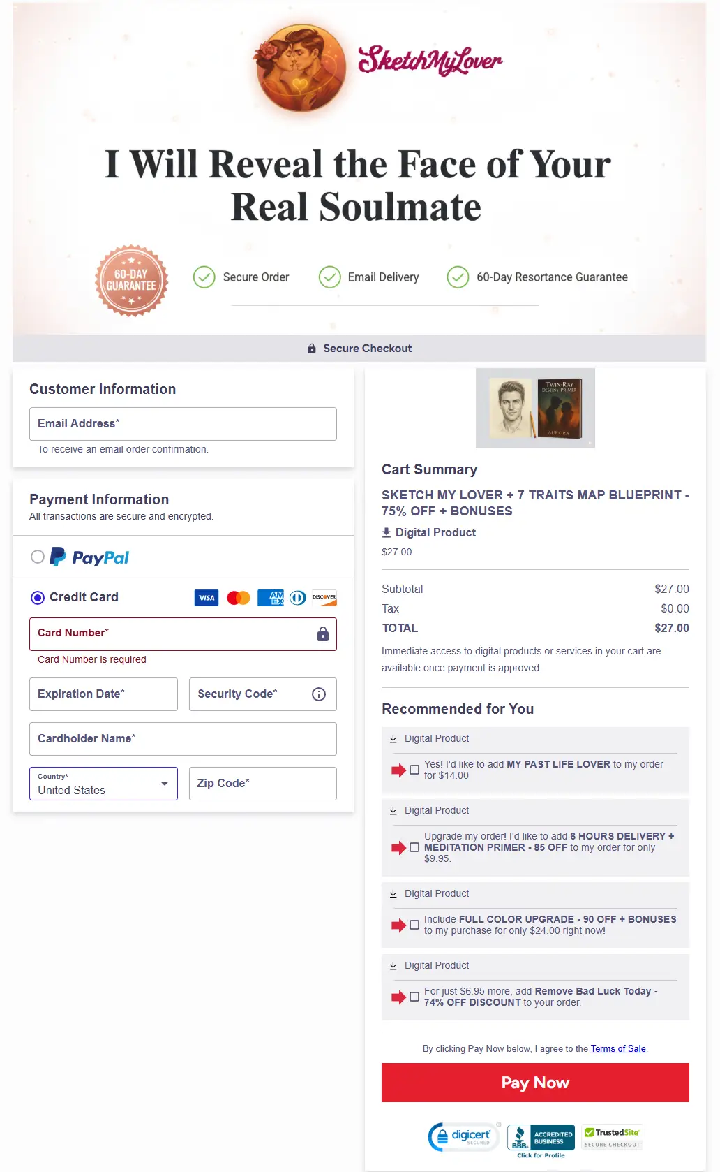 Sketch My Lover Checkout